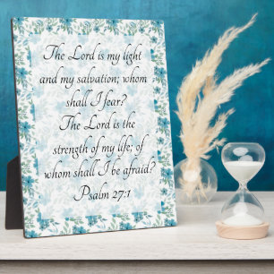 Psalm 27:1 fotoplatte