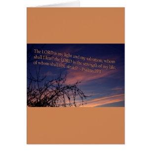 Psalm 27:1 in der Morgendämmerung