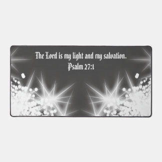 Psalm 27:1 Inspirations-Desktopmatte Schreibtischunterlage