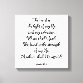 Psalm 27:1 leinwanddruck