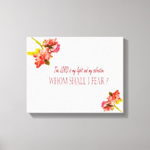 Psalm 27:1-Lord, der gestreiften Leinwand drucken