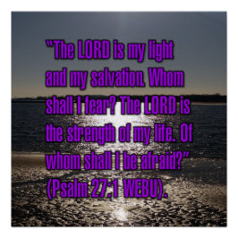 Psalm 27:1 WEBU Poster