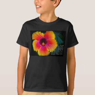 Psalm 27:4 auf schwarz T-Shirt