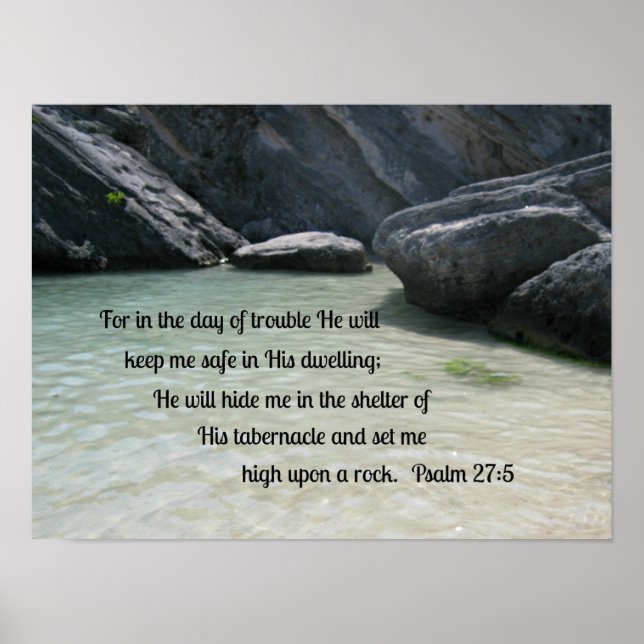 Psalm 27:5 poster (Vorne)