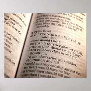 Psalm 27 [Druck] Poster