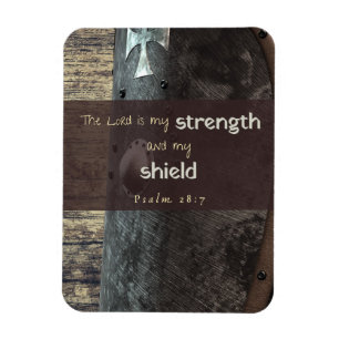 Psalm 28:7 Stärke und Schildmagnet Magnet