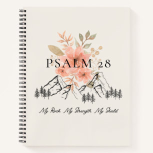 Psalm 28 Spiral Notebook 8.5 x 11 Notizbuch