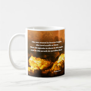 Psalm 2: 4-5 Gotteskriegsbündnis Kaffeetasse