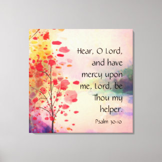 Psalm 30:10 leinwanddruck