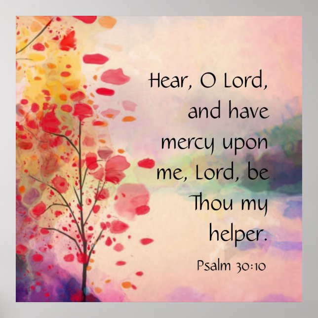 Psalm 30:10 poster (Vorne)