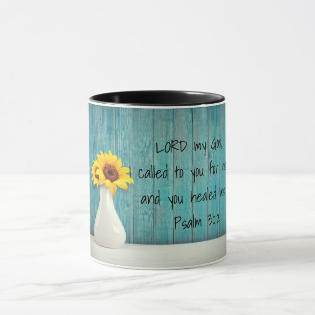Psalm 30:2 Bibelverse Tasse (Zentrum)