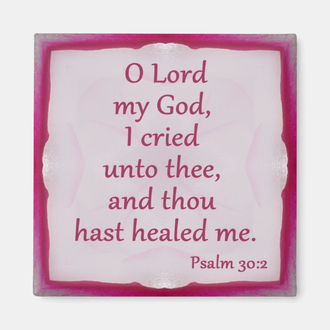 Psalm 30:2 magnet (Vorne)