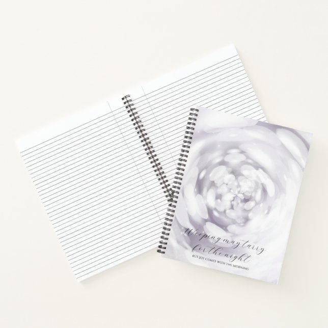 Psalm 30:5 Bibelstudium Bokeh Custom  Notizbuch (Innenseite)