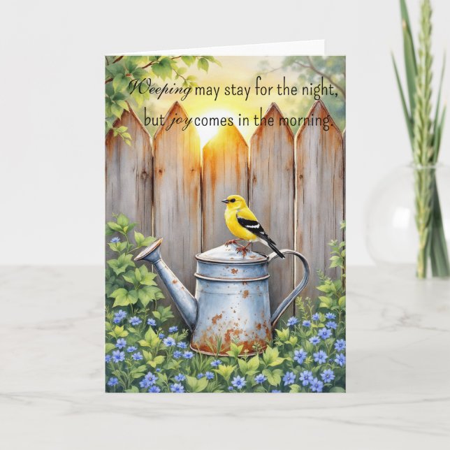 Psalm 30:5 Christian Notecard Karte (Vorderseite)