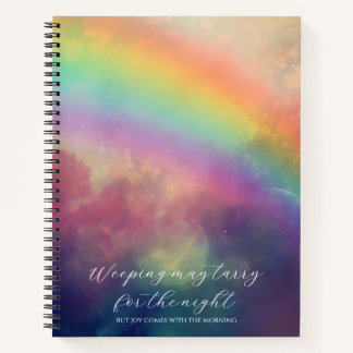 Psalm 30,5 Regenbogen individuelles Skizzenbuch Notizbuch
