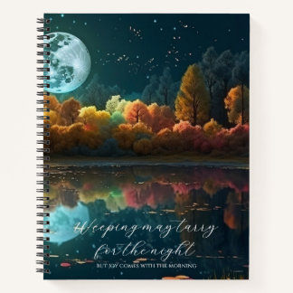 Psalm 30:5 Vollmondsee individuell Notizbuch