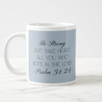 Psalm 31:24 Hoffnung Bibelvers Tasse