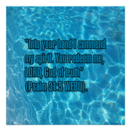 Psalm 31:5 WEBU Poster