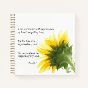 Psalm 31:7-Notebook Notizbuch