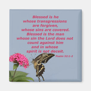 Psalm 32:1-2 magnet