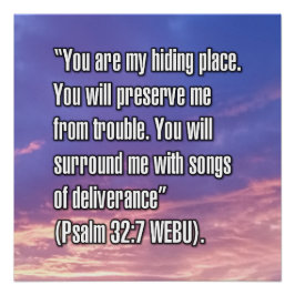 Psalm 32:7 WEBU Poster