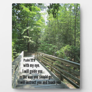 Psalm 32:8 Ich werde dich unterweisen und dich leh Fotoplatte