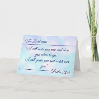"Psalm 32:8" Scripture Grußkarte Karte