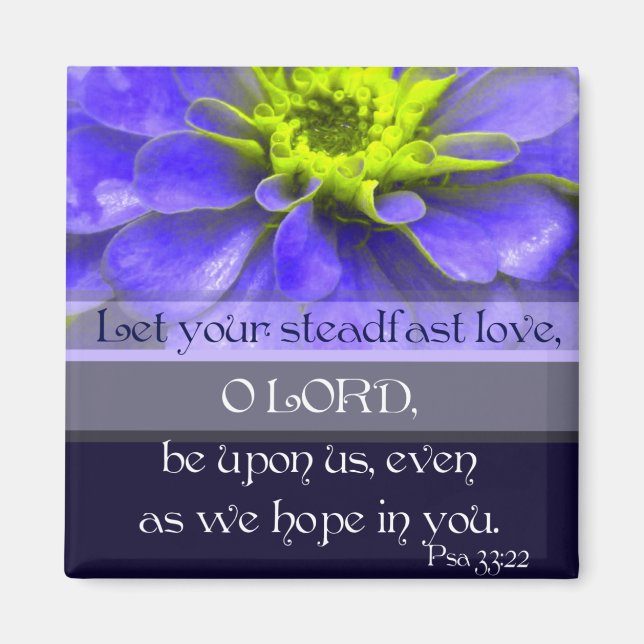 Psalm 33:22 magnet (Vorne)