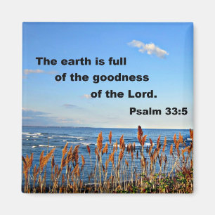 Psalm 33:5 magnet