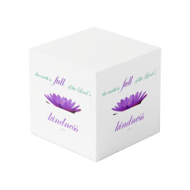 Psalm 33 lila Lotusfreundlichkeit Würfel