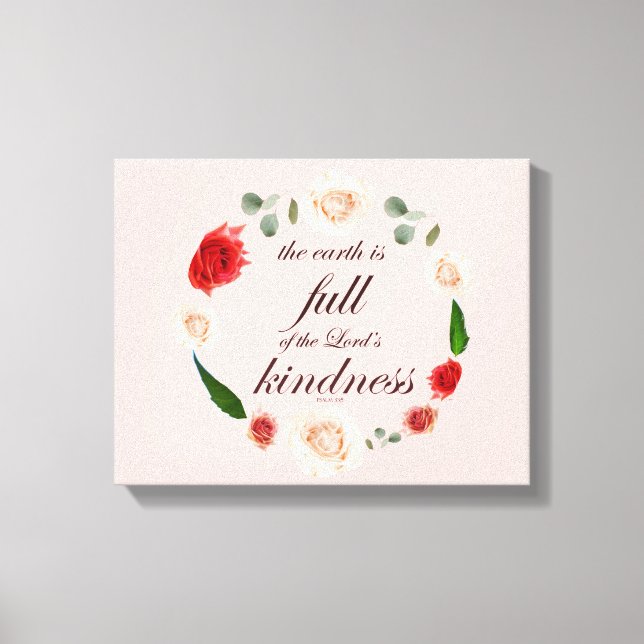 Psalm 33, Vollkommenheit, botanisch Leinwanddruck (Vorderseite)