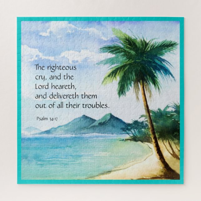Psalm 34:17   puzzle (Vertikal)