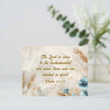 Psalm 34:18 Der Herr ist nah, die zerbrochene Bibe