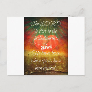 Psalm 34:18 Liebe Postkarte