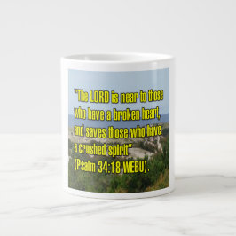 Psalm 34:18 WEBU-Tasse Jumbo-Tasse