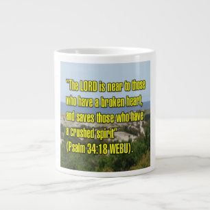 Psalm 34:18 WEBU-Tasse Jumbo-Tasse
