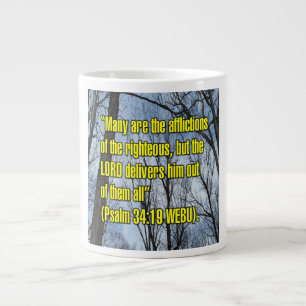 Psalm 34:19 WEBU-Tasse Jumbo-Tasse