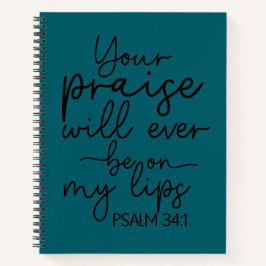 Psalm 34:1 notizbuch