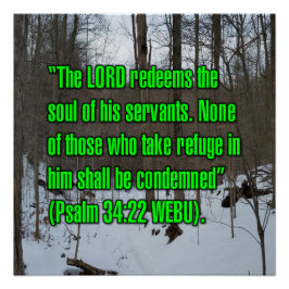 Psalm 34:22 WEBU Poster