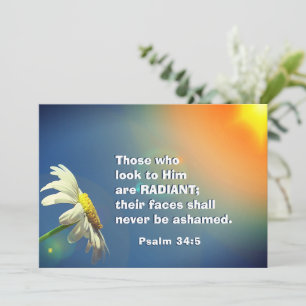 Psalm 34:5 Die, die zu Ihm schauen, sind RADIANT C