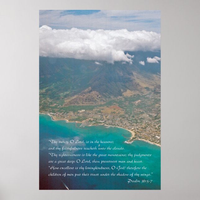 Psalm 36:5-7 Scripture Poster (Vorne)