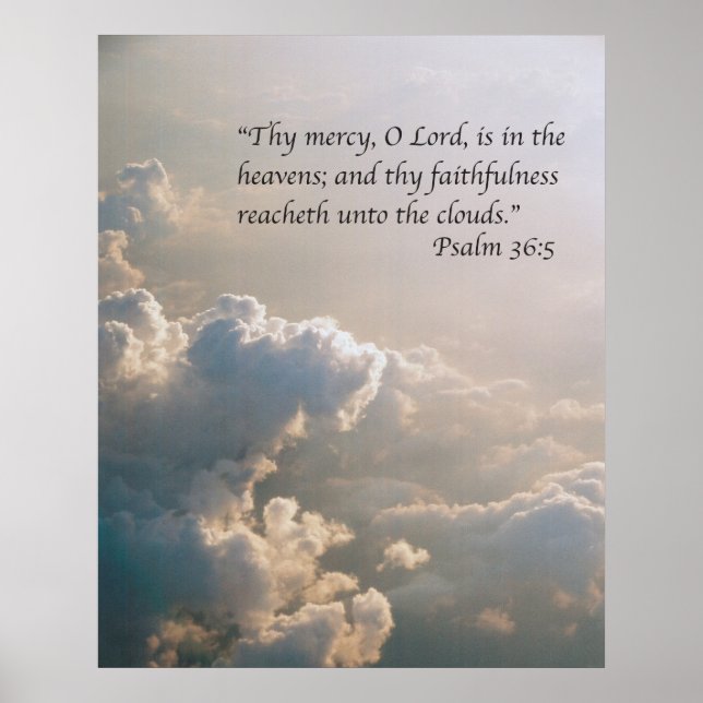 Psalm 36:5 poster (Vorne)
