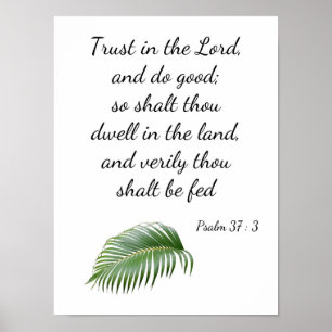 Psalm 37-3 poster