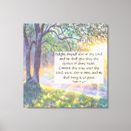 Psalm 37:4-5  canvas print leinwanddruck