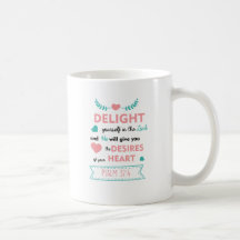 Psalm 37:4 Bibel Verse Christliche Kaffee Tasse