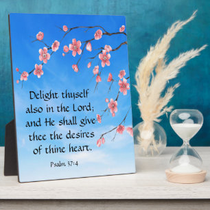 Psalm 37:4 fotoplatte