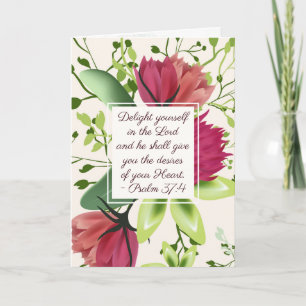 Psalm 37:4 Freuen Sie sich im Lord Clover Karte