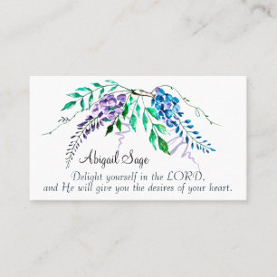 Psalm 37:4 Freut euch im Herrn, Bläserin Visitenkarte