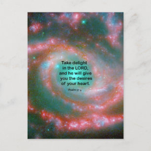 Psalm 37:4 postkarte