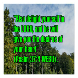 Psalm 37:4 WEBU Poster